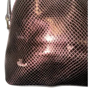 Michael‎ Kors Adele Dome Embossed Leather Crossbody Bag in Merlot Color thumbnail 7