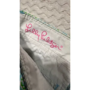 Lilly Pulitzer The Walsh Short Blue Green Tropical Print Size 6 Summer Preppy thumbnail 3