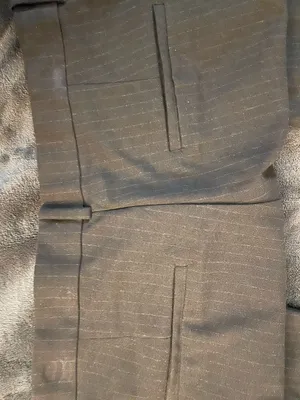 H&M Black Pinstripe Dress Pants thumbnail 3