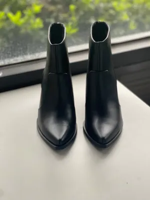 Soda Black Western Chunky Heel Ankle Bootie thumbnail 4
