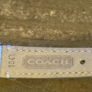 Coach Hampton silver leather strap watch thumbnail 8