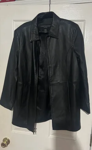 Leather jacket Black Size M thumbnail 1