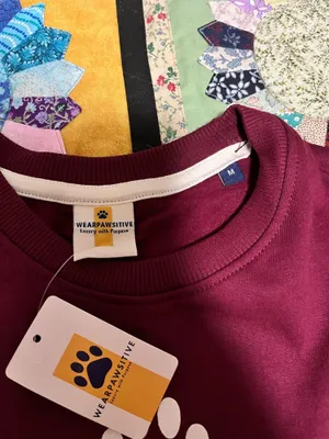 WearPawsitive Crewneck Sweatshirt Tan Size M thumbnail 3