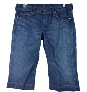 7 For All Mankind Women's Dojo Capri Jeans Size 28 thumbnail 1
