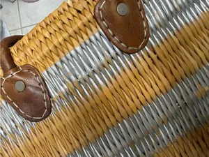 Club Monaco Straw Beach Tote thumbnail 3