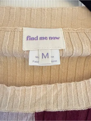 Find Me Now‎ Free People Bowie Color Block Dark Mauve Long Sleeve Shirt Medium thumbnail 3