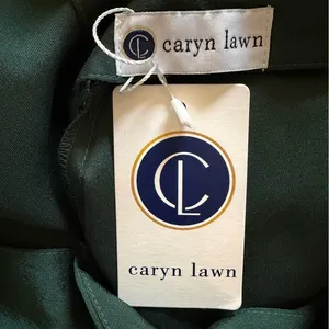 Caryn Lawn Dark Green Satin Shift Dress‎ One Size Fairy Grunge thumbnail 8