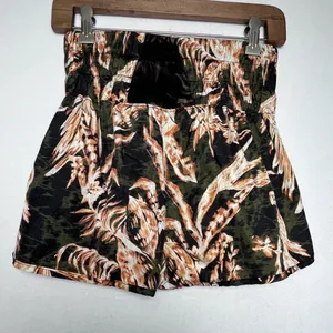 Free People Movement Women The Way Home Shorts Tropical Print Sz S Boho Running thumbnail 4