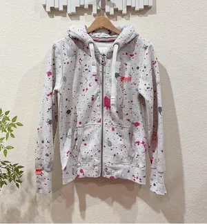 Superdry Orange Label All Over Print Full Zip Sweatshirt Size L Preowned thumbnail 2