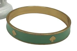 Kate Spade Green Gold Bangle Bracelet thumbnail 1