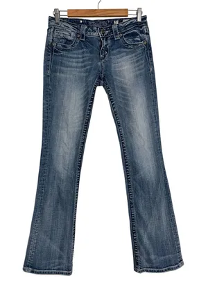 Miss‎ Me Bootcut Jeans Womens 27 Medium Wash Wing Sequin Pocket JE5330B4L Buckle thumbnail 1