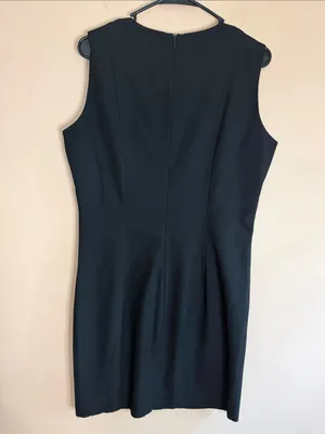 Zara Black Sleeveless Midi Sheath Dress thumbnail 4