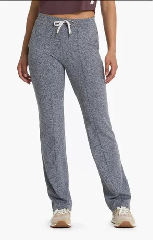 Vuori Heather Grey Halo Wide Leg Flare Pants VW425 Size Large thumbnail 1