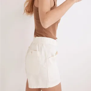 Garment-Dyed Pull-On Utility Shorts in white 26 thumbnail 2