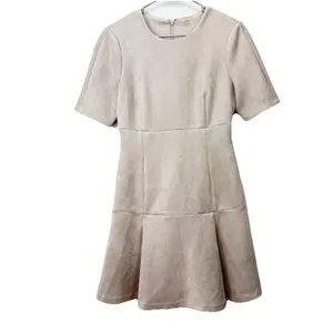 Calvin Klein Faux Suede Fit And Flare Dress‎ Size 6 thumbnail 3
