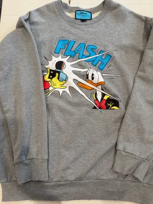 Gucci Disney grey cotton Donald Duck graphic sweatshirt thumbnail 14
