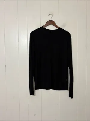 Comfrt Cloud Lounge Long Sleeve Tee Black Size XS Soft Stretch Athleisure thumbnail 3