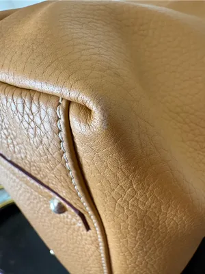 Dooney & Bourke Camel Tan Saddle Pebble Leather LOGO LOCK Hobo Shoulder Bag thumbnail 15