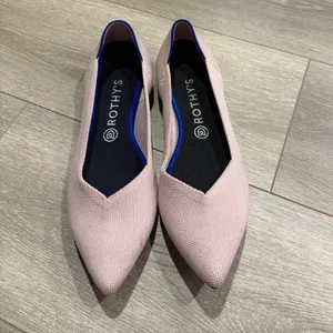 Rothy's The Point shoe in light pink thumbnail 11