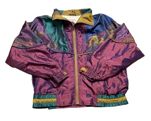 ✨🧥 Vintage Clipper Bay Colorblock Windbreaker Jacket 80s 90s L‎ 🧥✨ thumbnail 1