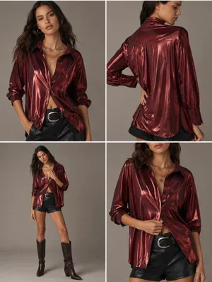 Anthropologie Top Button Down thumbnail 2