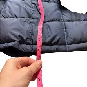 🧥‎ Liz Claiborne Women’s Navy Quilted Puffer Coat XXL Gold Zip Longline Warm 🧥 thumbnail 5