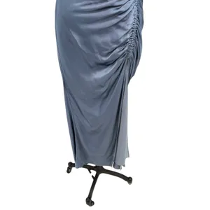 Shona Joy Lily Bias Ruched Midi Dress Blue Smoke Size‎ US 6 thumbnail 7