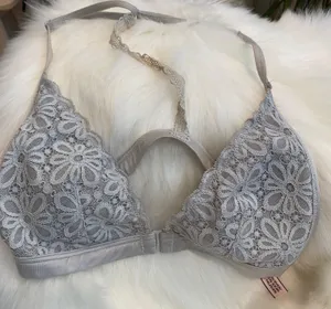 Victoria’s Secret Gray Lace Bralette Size XS thumbnail 1