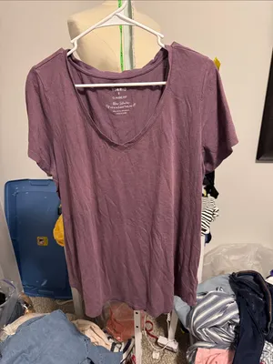 torrid Plum Short Sleeve Classic Fit Tee thumbnail 1