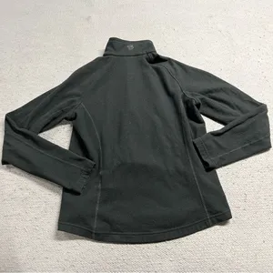 ⭐️Mountain Hardwear Black 1/4 Zip Fleece Pullover Sweatshirt Size Medium EUC thumbnail 6