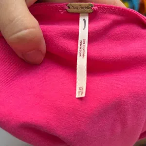 NWOT Free People Tied Up Bow Tank Phenom Pink Size XS 95% Cotton Cute!! thumbnail 5
