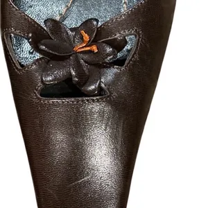 Kate Spade New York Brown Leather Square Toe Vintage Pump thumbnail 5