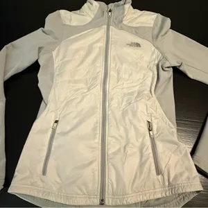 The North‎ Face Women's White and Gray Ski Jacket thumbnail 4