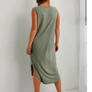NWOT Aerie Easy Knit Cover Up Dress Green thumbnail 3