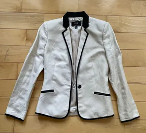 Mango Linen Blazer thumbnail 1