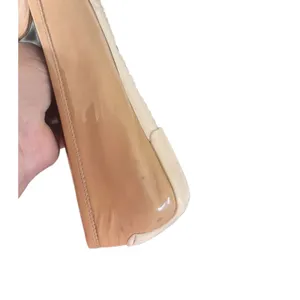 Stuart Weitzman Patent Leather Tan Loafer Driving Shoe Size 9 thumbnail 7