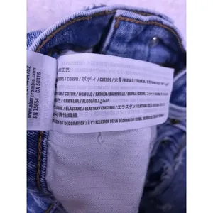Abercrombie & Fitch Ankle Straight Jeans Womens‎ 30/10 Blue Patchwork thumbnail 4