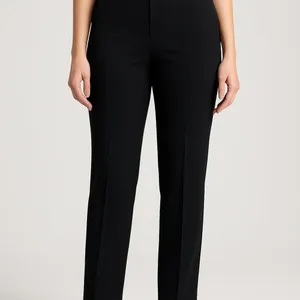 Tommy Hilfiger Women Dress Pants Black Slim Straight Career Trousers 6 thumbnail 2