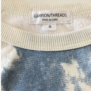 Grayson Threads Womens Choose Happy Long Sleeve Sweatshirt Multicolor‎ SZ S thumbnail 5