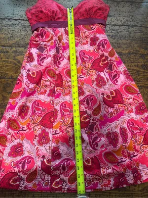Athleta “Pack Everywhere” Pink Paisley Sun Valley Halter Dress Mini Size 8 thumbnail 8