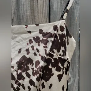 Urban outfitters UO Cow Print Sateen Mini Dress thumbnail 8