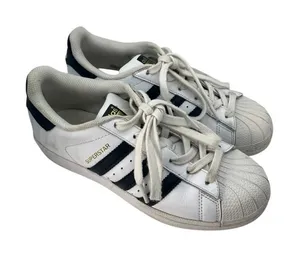 Adidas Superstar Sneakers Womens 6.5 White Black Shell Toe C77153‎ thumbnail 1