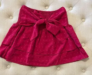 SHEIN raspberry top with bow. Size small. thumbnail 1