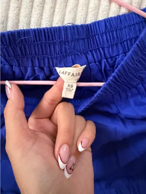 Blue Embroidered Midi Skirt - Women's Beachstyle thumbnail 2