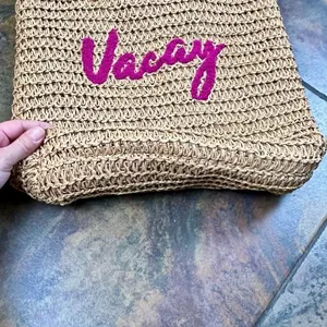 Vacay Beach Tote Bag Brown thumbnail 9