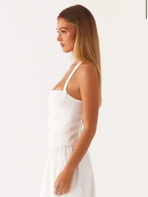 Peppermayo Exclusive - Cheryl Bustier Halter Top - White thumbnail 3