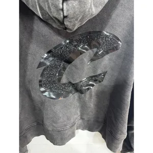 Pro‎ Standard Women's L Black Hoodie Cleveland Cavaliers Crystalline Crop NWOT thumbnail 11