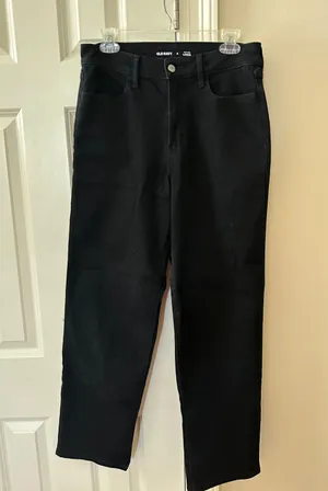 Old Navy High Rise Loose Black Jeans thumbnail 1