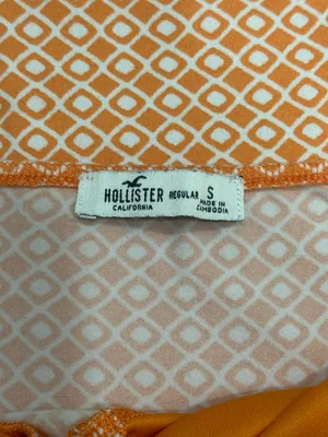 Hollister Orange And White Dress thumbnail 3