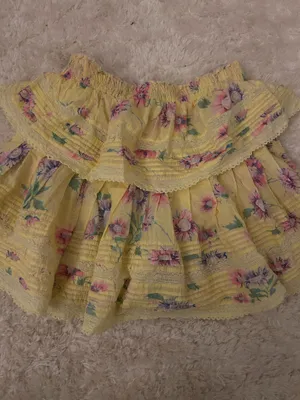 Love Shack Fancy Skirt Mini Floral thumbnail 3
